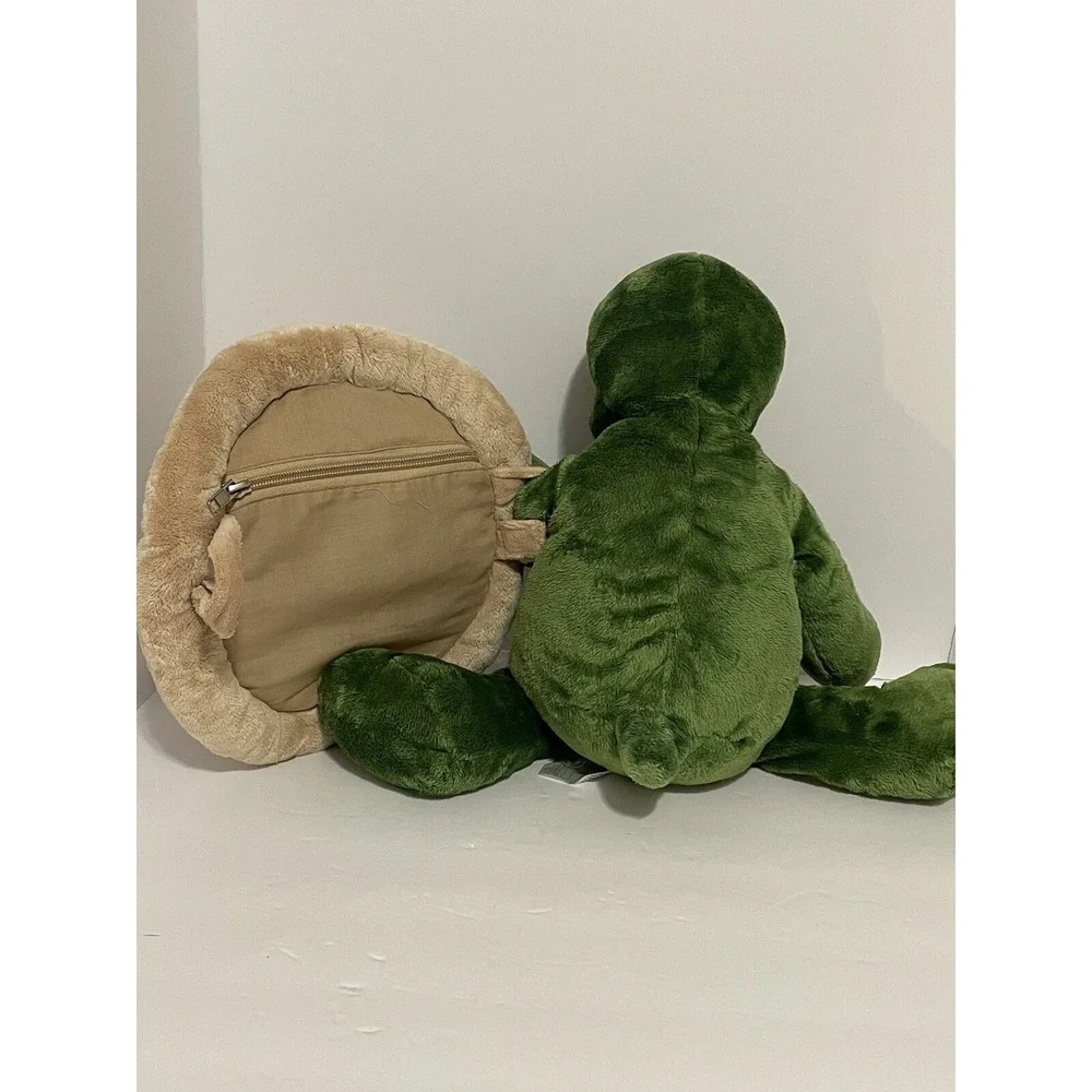 Build A Bear Workshop Trekkin Turtle Removable Zipper Shell Backpack Plush